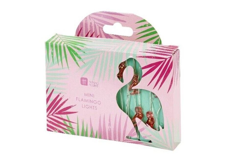 Talking Tables New Tropical Mini Pink Flamingo LED Lights Set Of 2 Decor Party